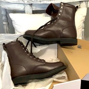 Work America Brown Leather Work Boots
